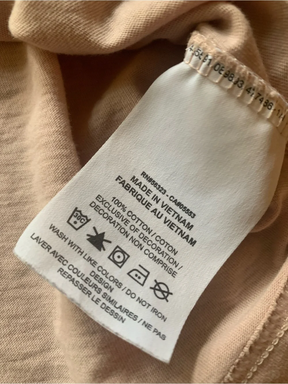 Nike Women's Light Pink Cropped Loose Fit Tee Size XS 100% Cotton